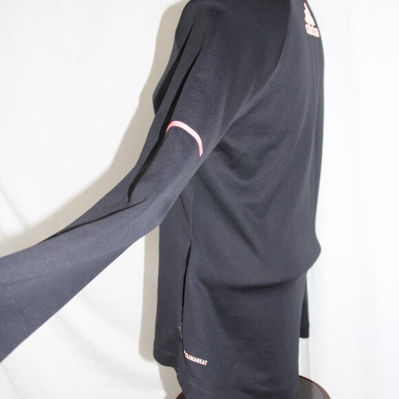 Adidas Women’s Black Fitted Energy Running Jacket Full Zip Lined Sz M Climaheat - Picture 3 of 7